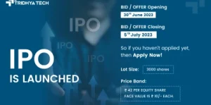 Tridhya Tech’s IPO Opens on 30th June 2023